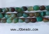 CNG8138 15.5 inches 8*12mm nuggets striped agate beads wholesale