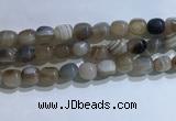 CNG8140 15.5 inches 8*12mm nuggets striped agate beads wholesale