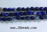 CNG8189 15.5 inches 10*14mm nuggets striped agate beads wholesale