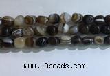 CNG8196 15.5 inches 10*14mm nuggets striped agate beads wholesale