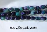 CNG8201 15.5 inches 10*14mm nuggets striped agate beads wholesale