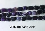 CNG8227 15.5 inches 12*16mm nuggets striped agate beads wholesale