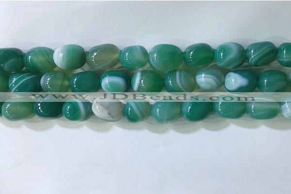 CNG8273 15.5 inches 13*18mm nuggets striped agate beads wholesale