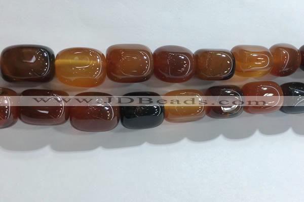 CNG8296 15.5 inches 15*20mm nuggets agate beads wholesale