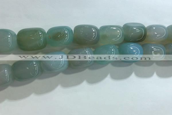 CNG8298 15.5 inches 15*20mm nuggets agate beads wholesale