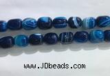 CNG8316 15.5 inches 15*20mm nuggets striped agate beads wholesale