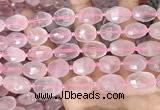 CNG8507 11*15mm - 13*18mm faceted nuggets rose quartz beads