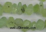 CNG858 15.5 inches 11*15mm faceted nuggets prehnite beads wholesale