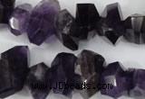 CNG859 15.5 inches 10*14mm – 12*20mm faceted nuggets amethyst beads