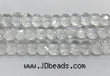 CNG8610 10*13mm - 12*16mm faceted freeform white crystal beads