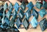 CNG8648 13*20mm - 15*25mm faceted freeform apatite beads