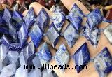 CNG8649 13*20mm - 15*25mm faceted freeform lapis lazuli beads