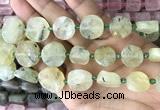 CNG8656 15.5 inches 10mm - 20mm freeform green rutilated quartz beads