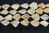 CNG8679 15.5 inches 15*20mm - 23*30mm freeform citrine beads