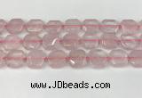 CNG8802 15.5 inches 16mm - 20mm faceted freeform rose quartz beads