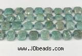 CNG8817 15.5 inches 16mm - 20mm faceted freeform amazonite beads