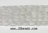 CNG8845 15.5 inches 8*12mm - 10*16mm nuggets matte white crystal beads