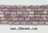 CNG8858 15.5 inches 8*12mm - 10*16mm nuggets matte kunzite beads