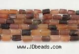 CNG8861 15.5 inches 8*12mm - 10*16mm nuggets matte carnelian beads