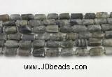 CNG8862 15.5 inches 8*12mm - 10*16mm nuggets matte labradorite beads