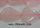 CNG888 15.5 inches 18*22mm – 25*30mm freeform rose quartz beads