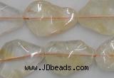 CNG889 15.5 inches 15*20mm – 20*30mm freeform citrine beads