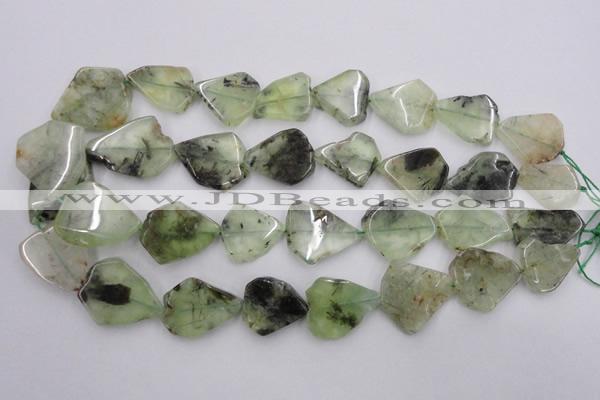 CNG891 15.5 inches 18*22mm – 25*30mm freeform prehnite beads