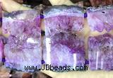 CNG8970 15 inches 30*45mm - 35*55mm freeform druzy amethyst beads