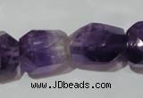 CNG903 15.5 inches 15*20mm – 18*26mm faceted nuggets amethyst beads