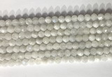 CNG9050 15.5 inches 6mm faceted nuggets white moonstone gemstone beads