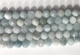 CNG9086 15.5 inches 10mm faceted nuggets aquamarine gemstone beads