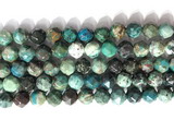 CNG9088 15.5 inches 10mm faceted nuggets chrysocolla gemstone beads