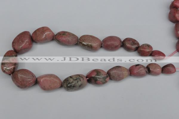 CNG94 15.5 inches 12*14mm - 20*35mm nuggets rhodochrosite gemstone beads