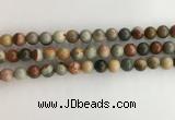 CNI371 15.5 inches 8mm round American picture jasper beads