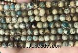 CNI401 15.5 inches 6mm round blue impression jasper beads