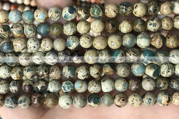 CNI401 15.5 inches 6mm round blue impression jasper beads