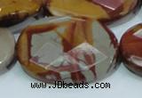 CNJ05 15.5 inches 30*40mm faceted oval natural noreena jasper beads