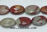 CNJ10 15.5 inches 13*18mm faceted oval natural noreena jasper beads