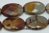 CNJ11 15.5 inches 18*25mm faceted oval natural noreena jasper beads