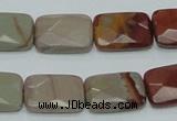 CNJ12 15.5 inches 13*18mm faceted rectangle natural noreena jasper beads