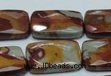 CNJ14 15.5 inches 22*30mm faceted rectangle natural noreena jasper beads