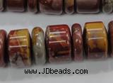 CNJ31 15.5 inches 6*18mm & 12*18mm rondelle noreena jasper beads