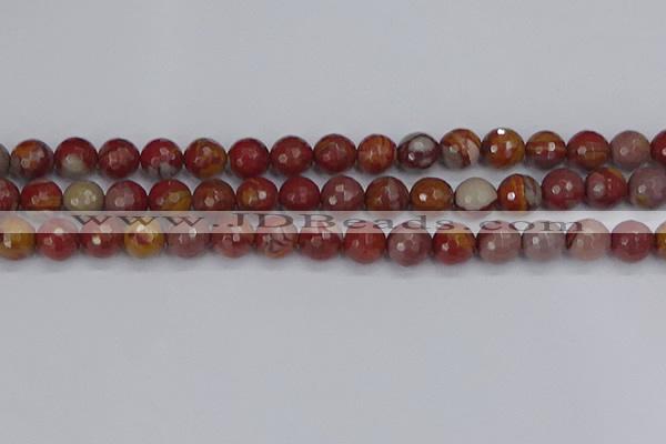 CNJ311 15.5 inches 10mm faceted round noreena jasper beads