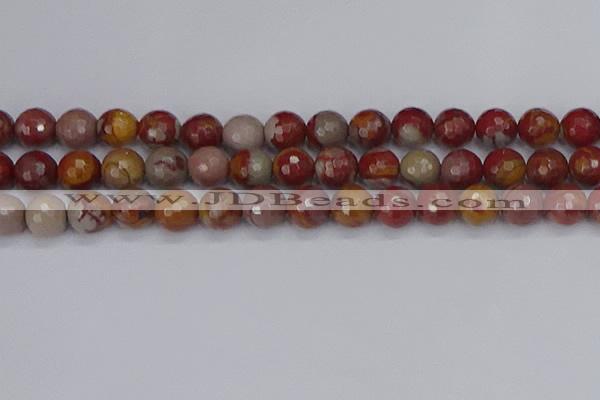 CNJ312 15.5 inches 12mm faceted round noreena jasper beads