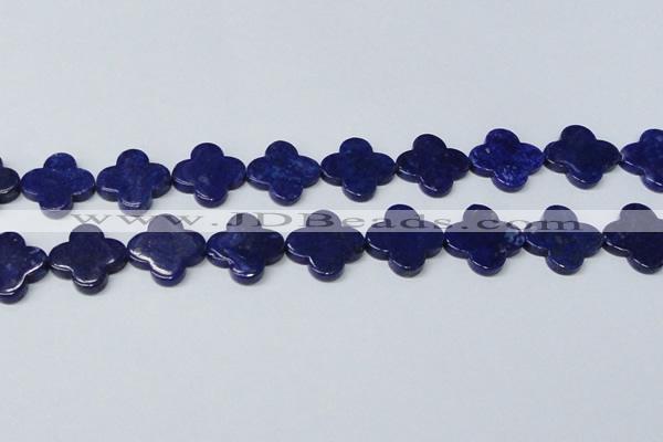 CNL1283 15.5 inches 20mm flower natural lapis lazuli beads