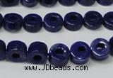 CNL1307 15.5 inches 8mm donut natural lapis lazuli beads