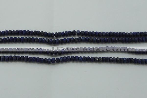 CNL1400 15.5 inches 2.5*4mm faceted rondelle lapis lazuli beads