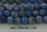 CNL1651 15.5 inches 6mm round matte lapis lazuli beads wholesale