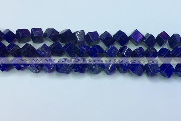 CNL1671 15.5 inches 9*9mm cube lapis lazuli gemstone beads