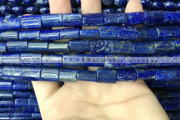 CNL1681 15.5 inches 10*13mm - 10*15mm flat tube lapis lazuli beads